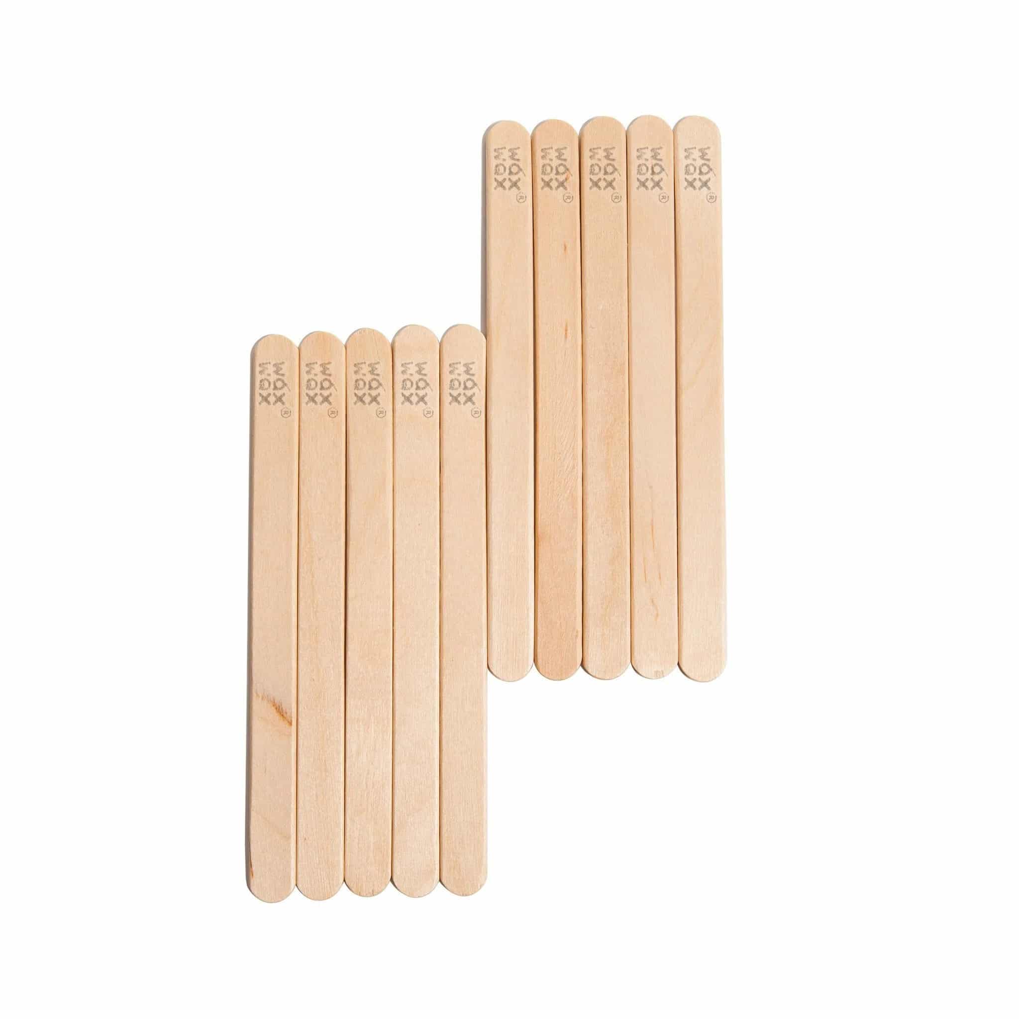 4" wooden spatula wax sticks for small-area waxing