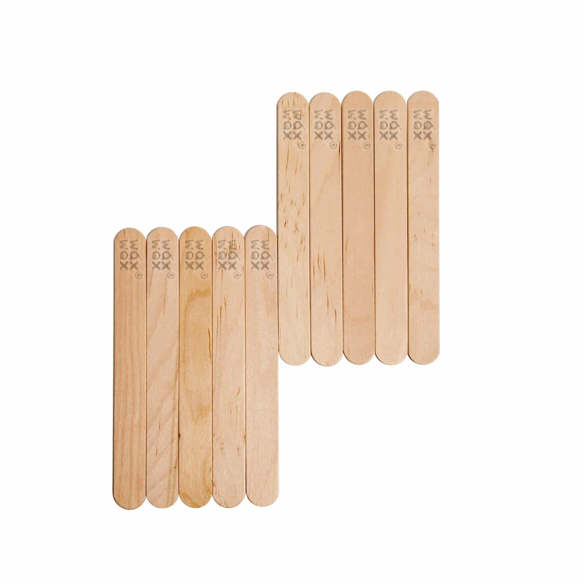 6" wooden spatula wax sticks for smooth full-body and facial waxing